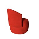 Ver imagem 2 de Poltrona Decorativa Beatriz Orgânica Couro Vermelho