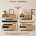 Ver imagem 2 de Escrivaninha Suspensa Basculante com Nicho 70cm Byhouse
