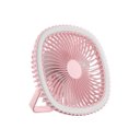 Ver imagem 5 de Mini Ventilador Mesa Usb Silencioso:rosa