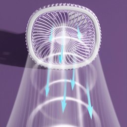 Mini Ventilador Mesa Usb Silencioso:rosa - 11