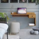 Ver imagem 1 de Escrivaninha Suspensa Notbook Gaveta Luxo Freijó - Comprar Moveis em Casa