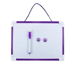 Lousa Magnetica Branca 30x20cm com Caneta Apagador Completa Porta Recados e Anotacoes Organizacao em