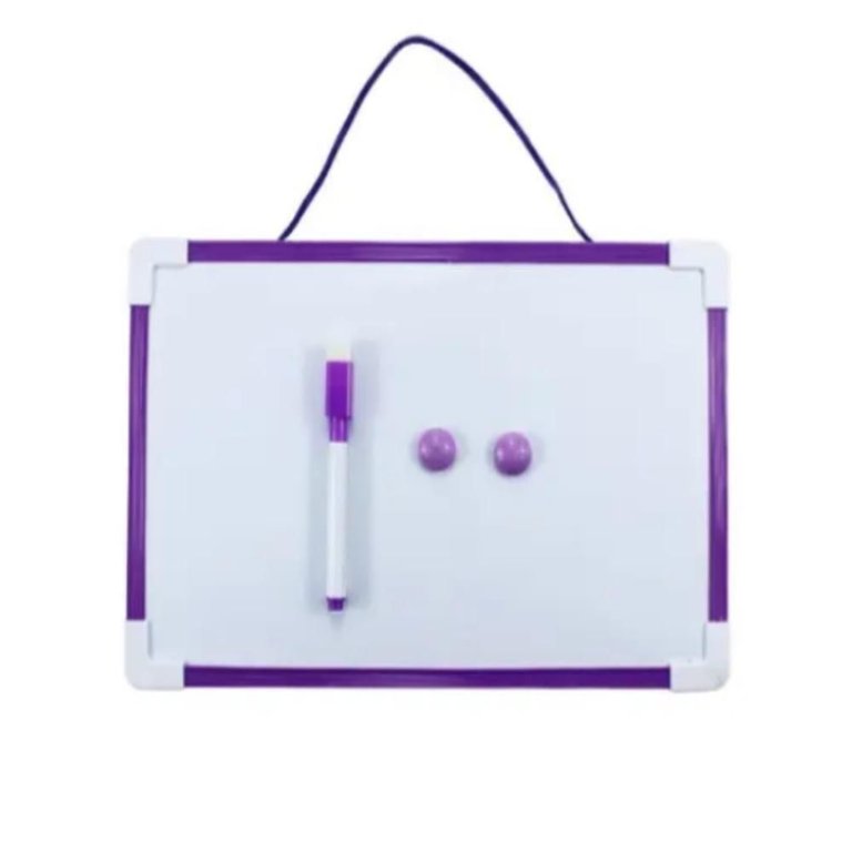 Lousa Magnetica Branca 30x20cm com Caneta Apagador Completa Porta Recados e Anotacoes Organizacao em