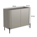 Ver imagem 3 de Balcão Buffet Bend 2 Portas MDF 98,5cm Grigio com Preto Casa Lar Shop