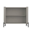 Ver imagem 4 de Balcão Buffet Bend 2 Portas MDF 98,5cm Grigio com Preto Casa Lar Shop