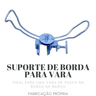 Kit Suporte P/ Barco: 2 Varas E 1 Vara +sup Guarda Sol Borda - 3