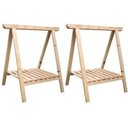 Ver imagem 3 de Ferramenta P/ Ateliês e Bancadas Par Cavaletes Madeira C/ Estrado Technox