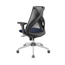 Ver imagem 3 de Cadeira Escritório Ergonômica Bix X+ Braços Regulavies Cor:azul Marinho com Preto
