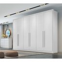 Ver imagem 2 de Guarda Roupa Casal 100% Mdf 6 Portas 8 Gavetas - Livorno-branco - Móveis Novo Horizonte