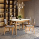 Ver imagem 2 de Conjunto Sala de Jantar Nara Kappesberg em Madeira Maciça com 4 Cadeiras