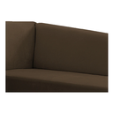 Ver imagem 4 de Recamier Valéria 185cm Lado Direito de Quem Senta Sala de Estar Suede Marrom - Incasa Decor