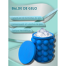 Balde de Gelo Silicone Forma Ice Magic para Bebidas Espaçoso - 2
