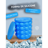 Balde de Gelo Silicone Forma Ice Magic para Bebidas Espaçoso - 4
