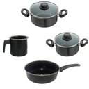 Ver imagem 2 de Conjunto Panelas 4 Peças Indução Cooktop Vítreo Cerâmica Jjb