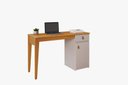 Ver imagem 2 de Mesa de Estudo Helo com Porta e Gaveta:cinamomo / Off