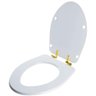 Assento Sanitário Soft Close Absolute Branco para Vaso Ideal Standard com Ferragem Dourada - 2