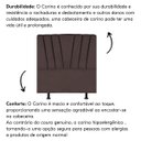 Ver imagem 5 de Cabeceira Estofada Cama Box King 195 Cm Malu Corino:marrom