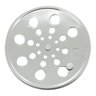 Ralo Grelha Inox para Banheiro Redondo 15x15 com Fecho Del Metais - 1