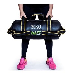 Bolsa De Peso Sand Bag Funcional Treinamento Crossfit 20 Kg - Preto