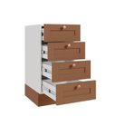 Ver imagem 7 de Balcão 4 Gavetas 40cm sem Tampo Arizona CabeCasa MadeiraOriginals