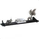 Ver imagem 4 de Prateleira Suspensa Estilo Industrial de Madeira 50cm Fs P:preto