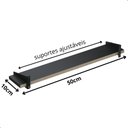 Ver imagem 7 de Prateleira Suspensa Estilo Industrial de Madeira 50cm Fs P:preto