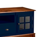 Ver imagem 3 de Rack para Sala Pés Luis Xv 2 Portas 2 Gavetas Nicho Hannover 60812 Linz Móveis -azul Petróleo/imbuia