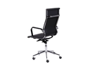Ver imagem 3 de Cadeira Escritório Preta Presidente Eames Couro 3301 Alta