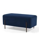 Ver imagem 1 de Puff Decorativo 90cm Base Aço Status B-304 Azul Marinho