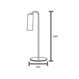 Luminária de Mesa Led Taschibra Ion Recarregável 5v Preto - 2