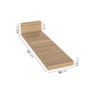 Ver imagem 2 de Tampo para Balcão Planejado Porta Tempero 20cm Ipanema CabeCasa MadeiraOriginals Marrom/Acácia