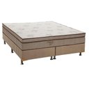 Ver imagem 1 de Cama Box King: Colchão Molas SuperPocket Ensacadas Ortobom Celebrita + Base CRC Suede Clean(193x203)