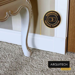 Guarnição Poliestireno 07cm Liso 40007 Arquitech - 5