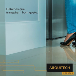 Guarnição Poliestireno 07cm Liso 40007 Arquitech - 7