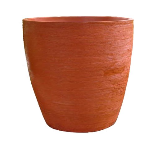 Vaso Planta 30x30 Oval Moderno Polietileno - TERRACOTA 016