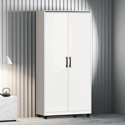 Armário Multiuso 2 Portas Alfa Fenix cor: Branco - 2