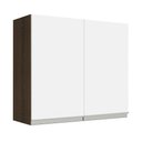 Ver imagem 1 de Armário Aéreo 70 Cm 2 Portas Rustic/branco Glamy Madesa Rustic/branco