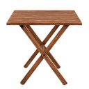 Ver imagem 3 de Mesa Dobrável Ipanema Mestra Móveis 70 cm (Largura) Madeira Maciça Nogueira 74 cm (Altura)