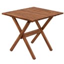 Ver imagem 4 de Mesa Dobrável Ipanema Mestra Móveis 70 cm (Largura) Madeira Maciça Nogueira 74 cm (Altura)
