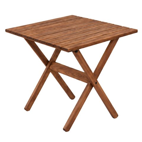 Mesa Dobrável Ipanema Mestra Móveis 70 cm (Largura) Madeira Maciça Nogueira 74 cm (Altura)