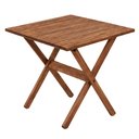 Ver imagem 1 de Mesa Dobrável Ipanema Mestra Móveis 70 cm (Largura) Madeira Maciça Nogueira 74 cm (Altura)
