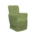 Ver imagem 3 de Poltrona de Amamentação Balanço Ellen com Puff Boucle Verde - Lg Decor Baby