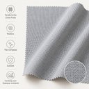 Ver imagem 6 de Sala de Jantar Mesa Atenas e 4 Cadeiras Cristal Madeira Maciça Tecido Linho Cinza Prata Móveis Mundi