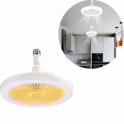 Luminária Ventilador de Teto Luz Led Quarto Sala Iluminação - 1