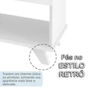 Ver mais imagens de Escrivaninha Retrô em L Mesa Escritório e Home Office com e Gold 2 Gavetas 5 Nichos 145cm 