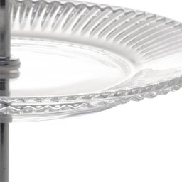 Kit 2 Porta Doces Festa Duplo 2 Andares Cristal 23x25cm Docinhos Salgados Renaissance Lyor - 5