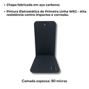 Ver imagem 7 de 2 Aparadores para Livros Suporte Separador Bibliocanto Preto + Prateleira Suspensa Multiuso 60cm
