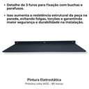 Ver imagem 6 de 2 Aparadores para Livros Suporte Separador Bibliocanto Preto + Prateleira Suspensa Multiuso 60cm