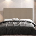 Ver imagem 2 de Cabeceira Cama Box Casal Queen Size Leiria 160cm Suede Bege - Desk Design