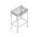 Ver imagem 3 de Bar Carrinho em Aço 2 Prateleiras 3 Ganchos com Rodízios Guarujá 